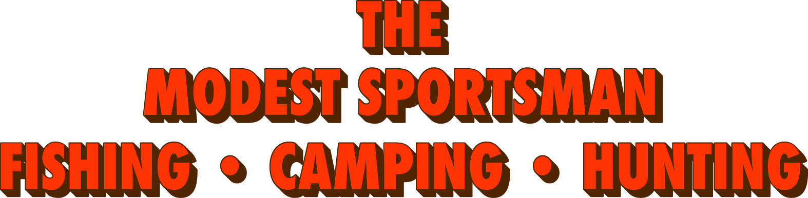 The Modest Sportsman logo in orange-red