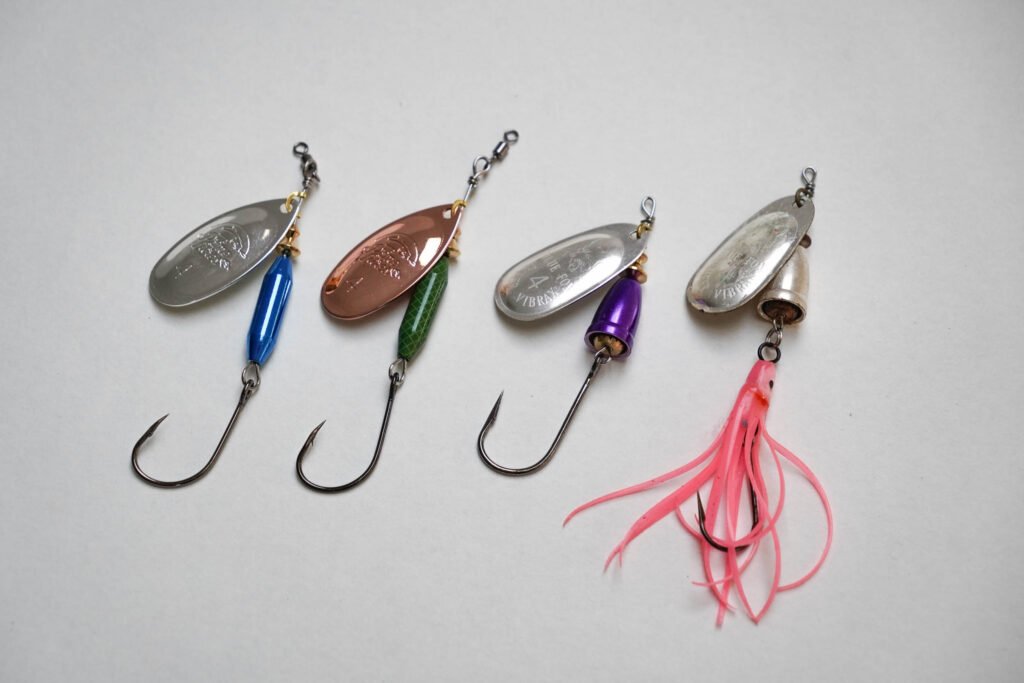 Four of the most popular freshwater salmon fishing spinners
